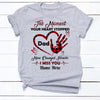 Personalized Memorial Mom Dad My Heart Change Forever T Shirt MR191 95O34 1
