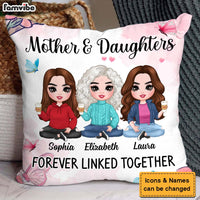 Personalized Gift Mom Daughter Forever Linked Together Pillow 31070 thumb 1