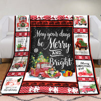 Red Truck Christmas Blanket AU1601 90O34 thumb 1