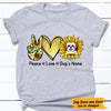 Personalized Dog Sunflower T Shirt AP136 87O47 1