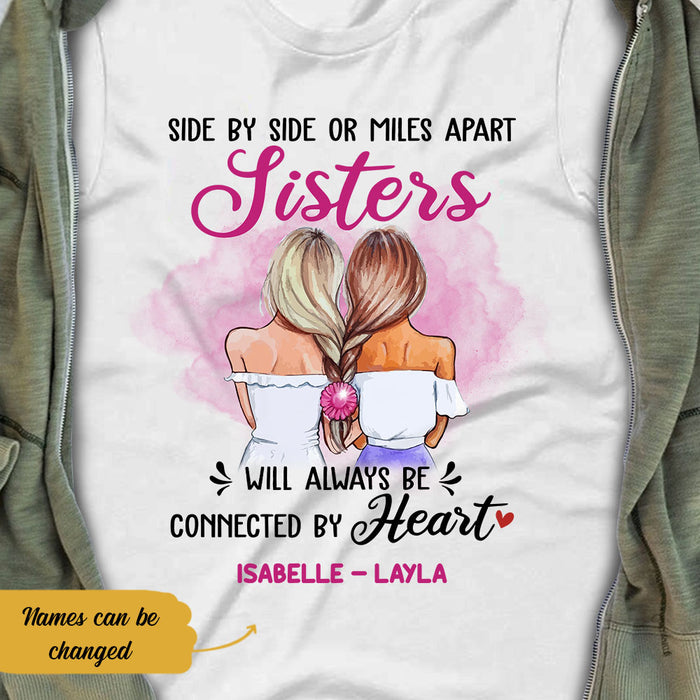 Personalized Girl Friends Always Connected T Shirt AG61 95O58 1