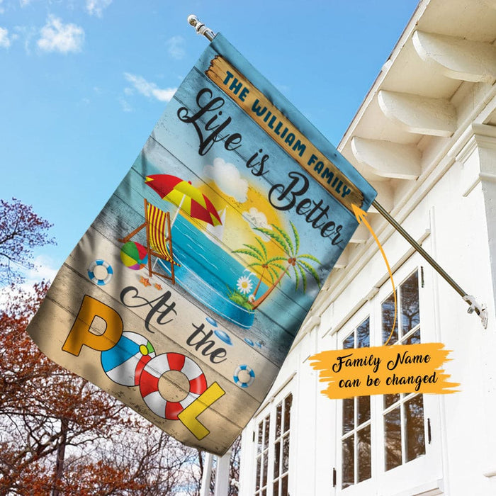 Personalized Pool Garden Flag JN231 87O60 1