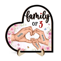 Personalized Gift For Baby First As A Family 2 Layered Wooden Plaque 31521 thumb 1