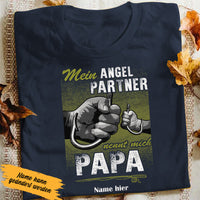 Personalized Dad Fishing  German Papa Angeln T Shirt AP131 26O53 thumb 1