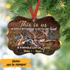 Personalized Deer Couple Love MDF Benelux Ornament NB114 81O47 1