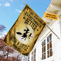 Personalized Every Things Better With Witch Halloween Flag JL211 73O36 thumb 1