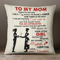 Personalized Son & Daughter To Mom Pillow FB51 95O36 (Insert Included) thumb 1