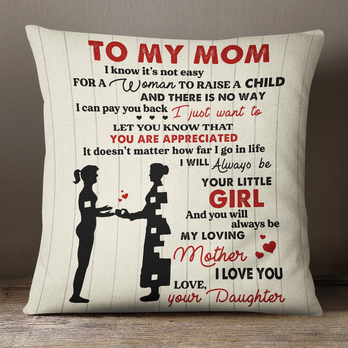 Personalized Son & Daughter To Mom Pillow FB51 95O36 (Insert Included) 1