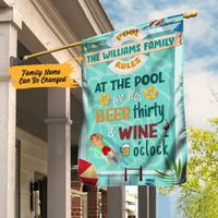 Personalized Pool Garden Flag JN224 87O47 thumb 1