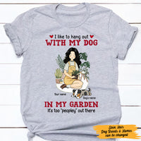 Personalized Girl Hang Out With Dog Plant T Shirt MR181 65O47 thumb 1