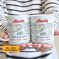 Personalized Spanish Mamá Abuela Elephant Mom Grandma Mug AP147 65O53 thumb 1