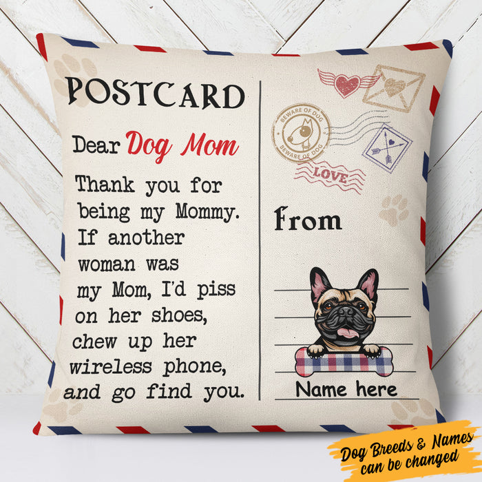 Personalized Love Letter To Dog Mom Pillow FB243 65O36 (Insert Included) 1