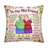 Personalized Gift For Old Friend Sisters By Heart Pillow 30901 thumb 1