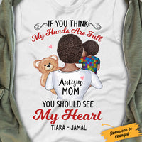Personalized Autism Mom BWA T Shirt AG32 85O34 thumb 1
