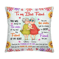 Personalized Gift For Friends Sister Of My Soul Friend Of My Heart Pillow 31014 thumb 1