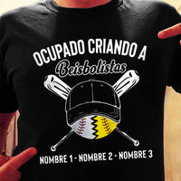 Personalized Dad Baseball Softball Padre Spanish T Shirt MY51 30O36 thumb 1