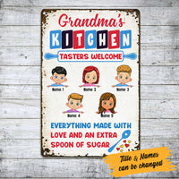 Personalized Grandma Kitchen Made With Love Metal Sign JL93 30O53 thumb 1