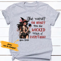 Personalized Halloween Witch White T Shirt JL141 65O57 thumb 1