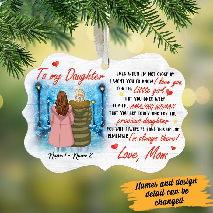 Personalized To My Daughter Mom Letter MDF Ornament NB42 29O60 1