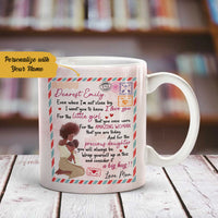 Personalized To My Daughter BWA Mom Letter Mug AG51 29O58 thumb 1