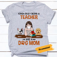 Personalized Teacher Dog Mom T Shirt JN42 26O58 thumb 1
