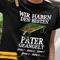 Personalized Dad Grandpa Fishing German Papa Opa Angeln  T Shirt MR312 95O36 thumb 1