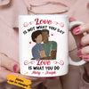 Personalized BWA Couple Love Is Mug AG271 73O36 1