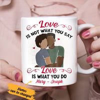 Personalized BWA Couple Love Is Mug AG271 73O36 thumb 1