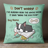Personalized Book And Sleeping Dog Pillow JR253 65O36 (Insert Included) thumb 1