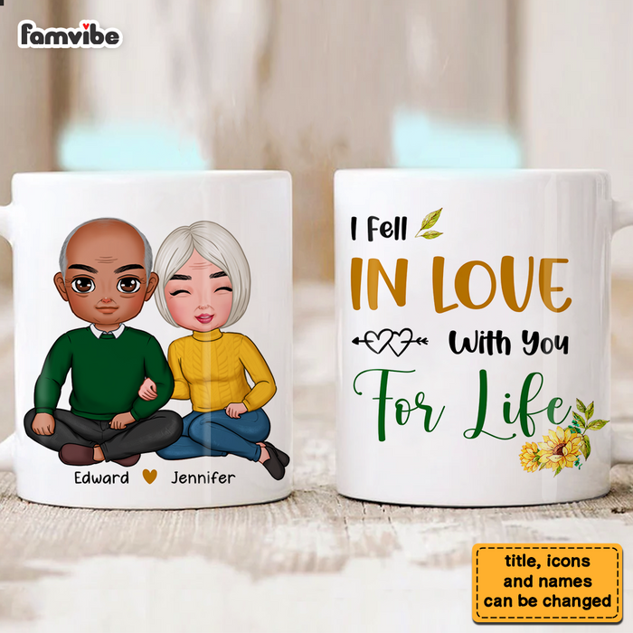 Personalized Couple Gift I Fell In Love With You For Life Mug 31177 1