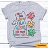 Personalized Spanish Mamá Abuela Gata Cat Mom Grandma T Shirt MY37 65O47 1