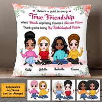 Personalized Thank You For Being My Unbiological Sister Pillow 22706 thumb 1