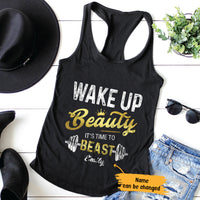 Personalized Gym Women Racerback Tank JL72 85O65 thumb 1