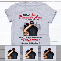 Personalized Couple Pareja Spanish Love Story T Shirt AP54 30O53 thumb 1