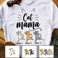 Personalized Cat Mama Cat Mom T Shirt JR261 81O34 thumb 1