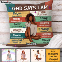 Personalized Gift For Woman God Says I Am Pillow 30503 thumb 1