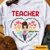 Personalized Teacher Compassionate Caring  T Shirt JL61 95O47 thumb 1