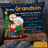 Personalized Gift For Grandson Grandma Hugging Pillow 30513 1