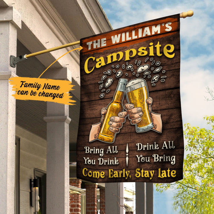 Personalized Camping  & Beer Garden Flag JN303 95O36 1