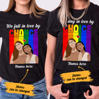 Personalized LGBT Lesbian Couple T Shirt SB163 85O65 thumb 1