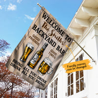 Personalized Backyard Bar Gardening Flag AG102 85O65 thumb 1