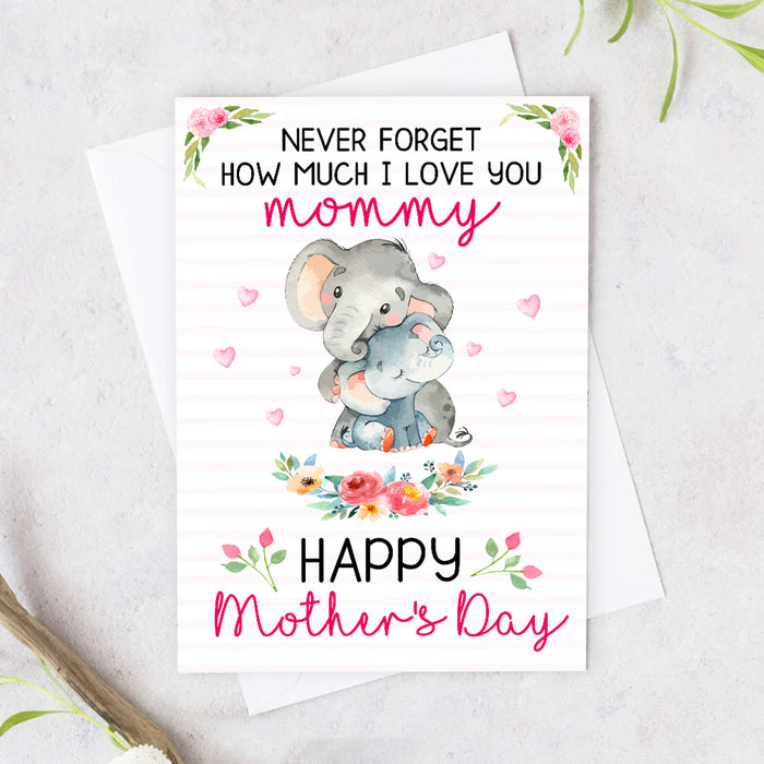 Elephant Mom Mother's Day Card MR102 95O53 1