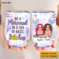 Personalized Mermaid Friends Wine Tumbler 25577 thumb 1