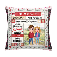 Personalized You Are My Queen Forever Couple Pillow 30598 thumb 1