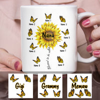 Personalized Mom Grandma Sunflower Mug MR262 30O60 thumb 1
