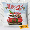 Personalized Dog Red Truck Jolly Christmas  Pillow SOB191 87O58 1