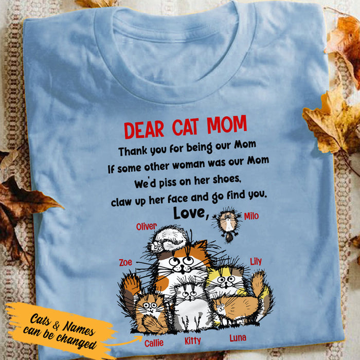 Personalized Dear Cat Dad Mom  T Shirt OB281 30O53 1