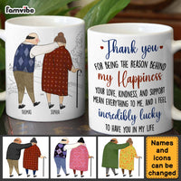 Personalized Couple Gift Thank You For Being The Reason Behind My Happiness Mug 31041 thumb 1