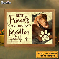 Personalized Gift For Dog Lovers Good Friends Are Never Forgotten Picture Frame Light Box 31526 thumb 1