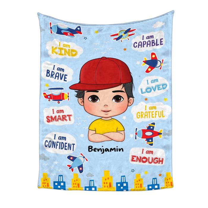Personalized Gift For Grandson I Am Kind Blanket 32031 1
